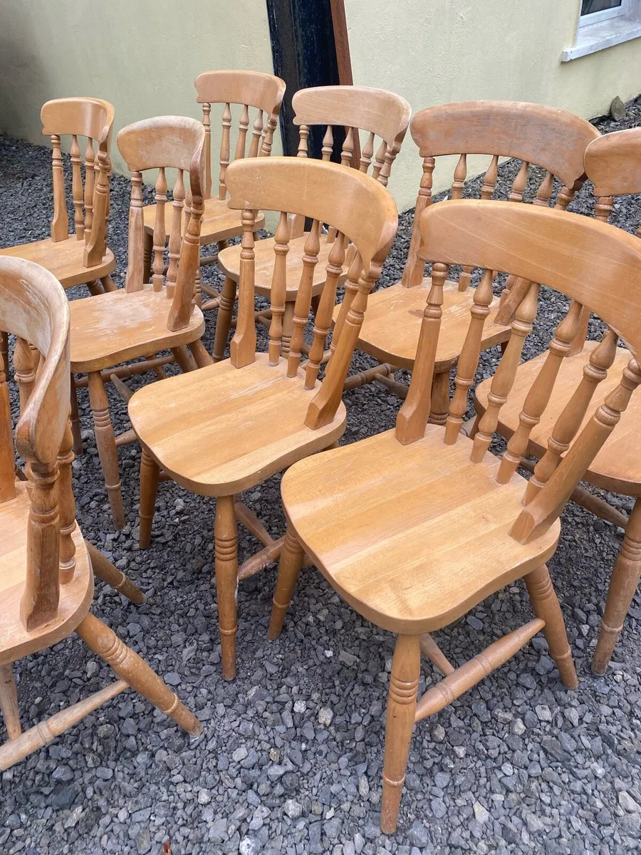 Antique kitchen chairs - Image 2