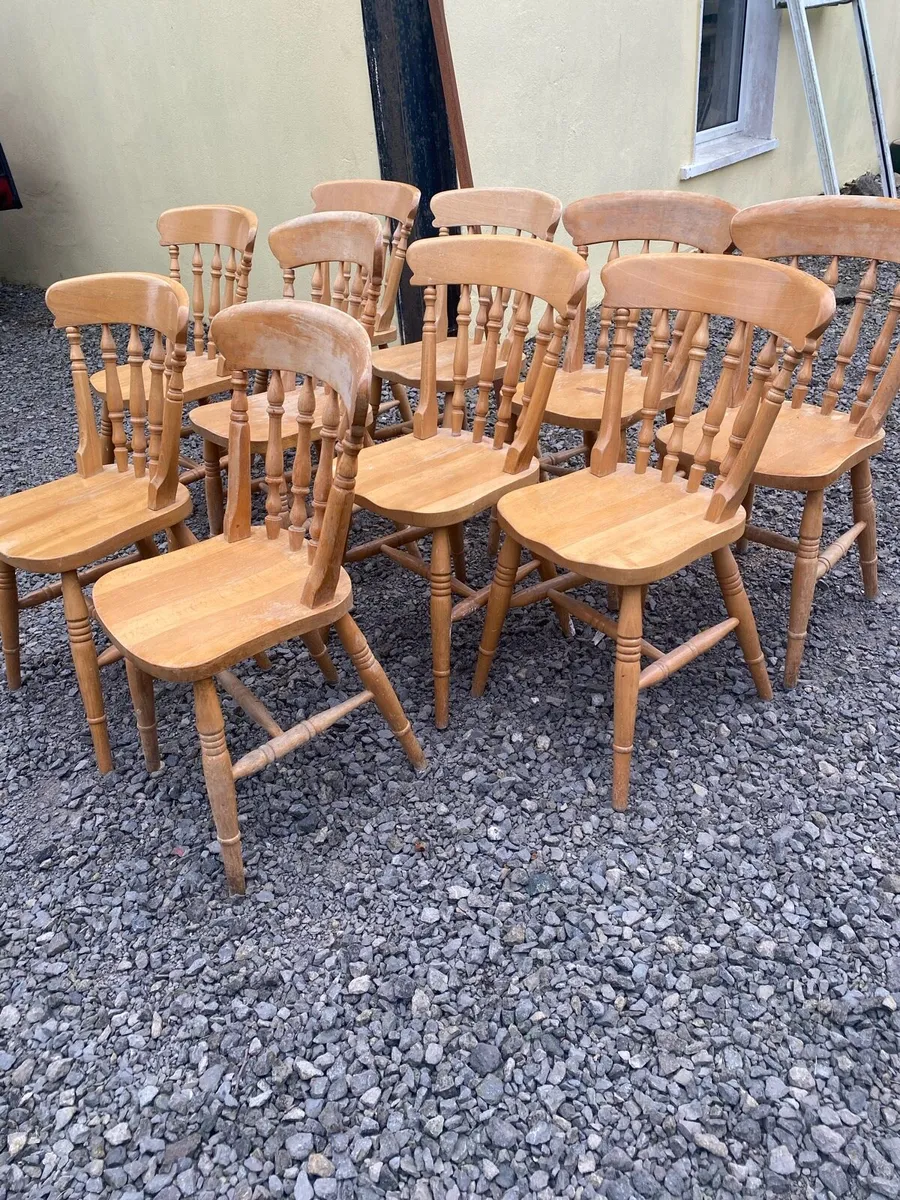 Antique kitchen chairs - Image 1