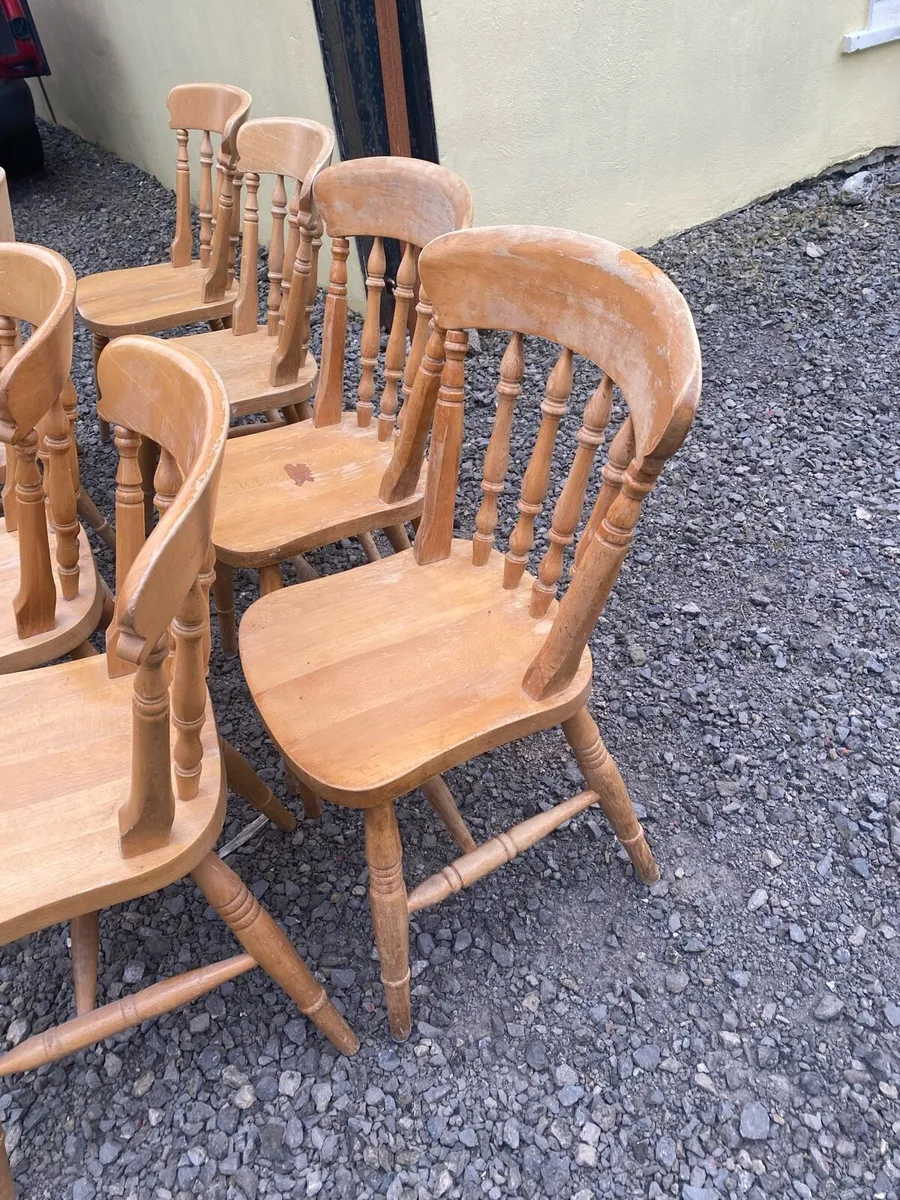Antique kitchen chairs - Image 4