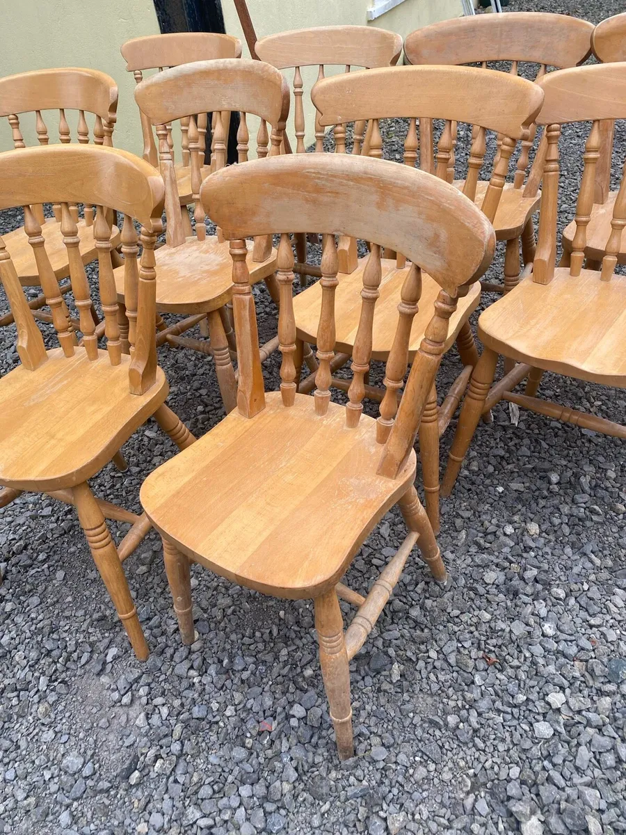 Antique kitchen chairs - Image 3