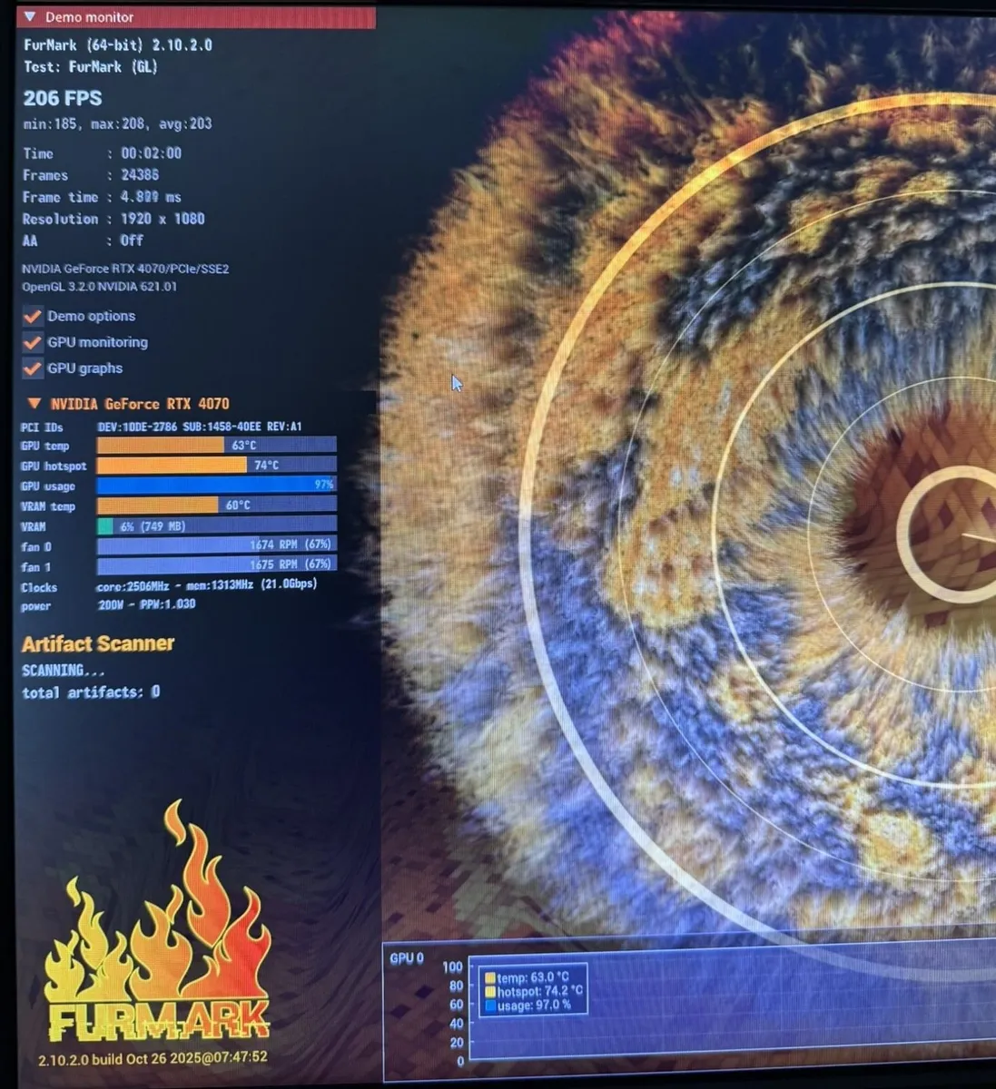 GeForce RTX 4070 WINDFORCE OC - 12GB DDRX6 - Image 3