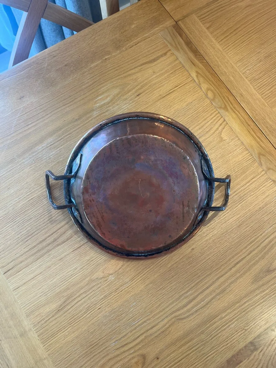 Antique Copper Preserve Pans - Image 4