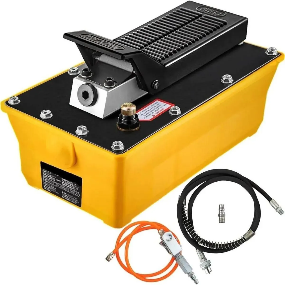 Air Hydraulic Foot Pump with Hose and Tank - Image 1