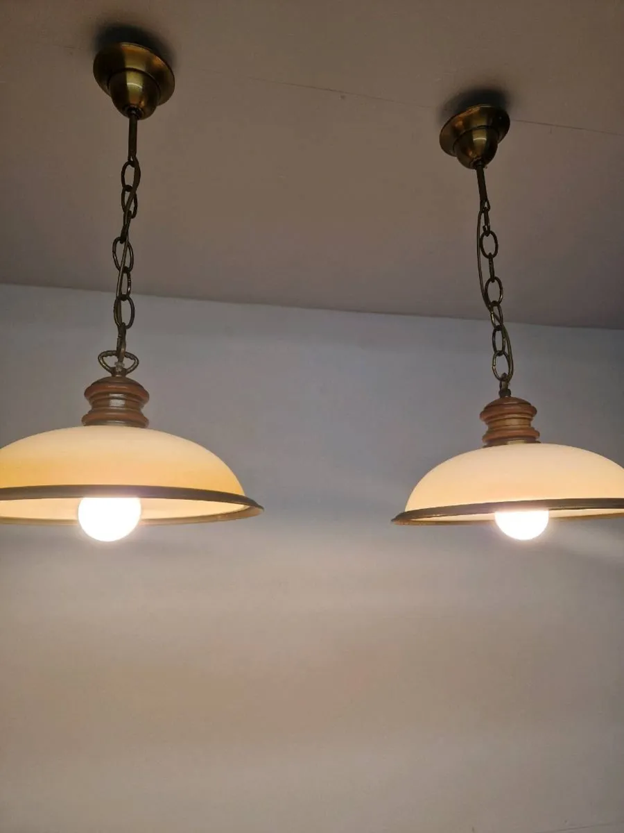 Pair of Vintage French ceiling lights - Image 2