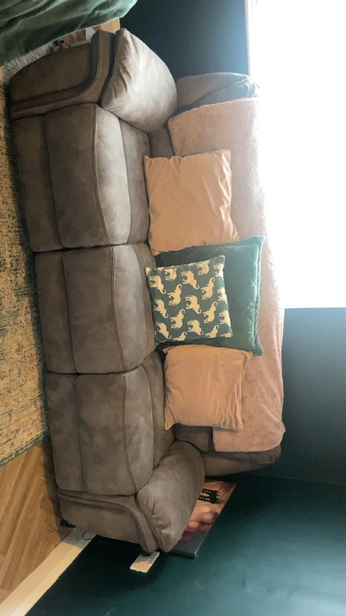 3 & 2 recliner sofas - Image 1
