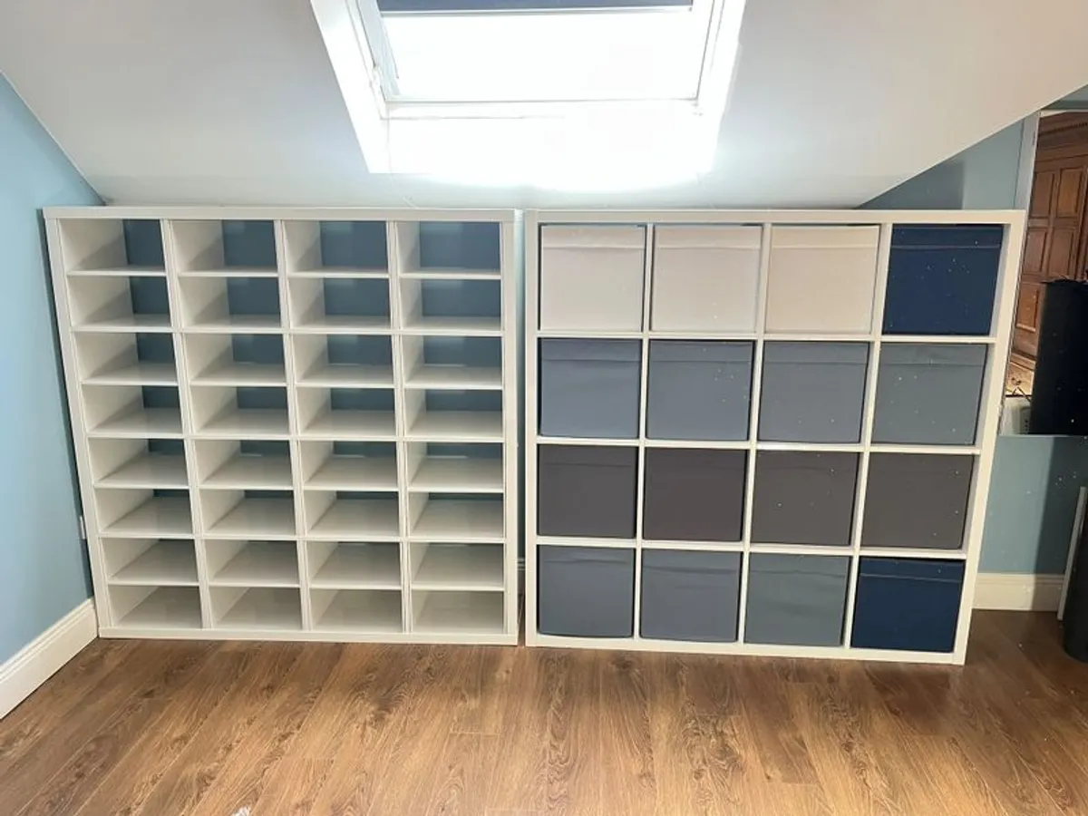 4 x Ikea kallax shelving units - Image 1
