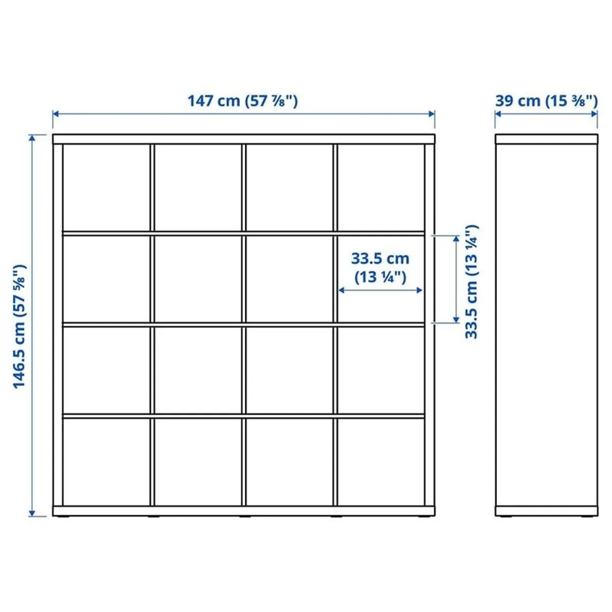 4 x Ikea kallax shelving units - Image 4