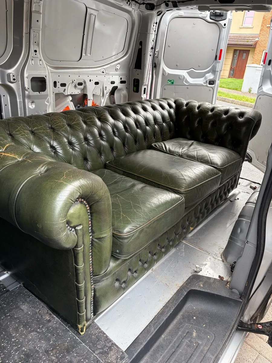 Green Chesterfield 3 seater - Image 1