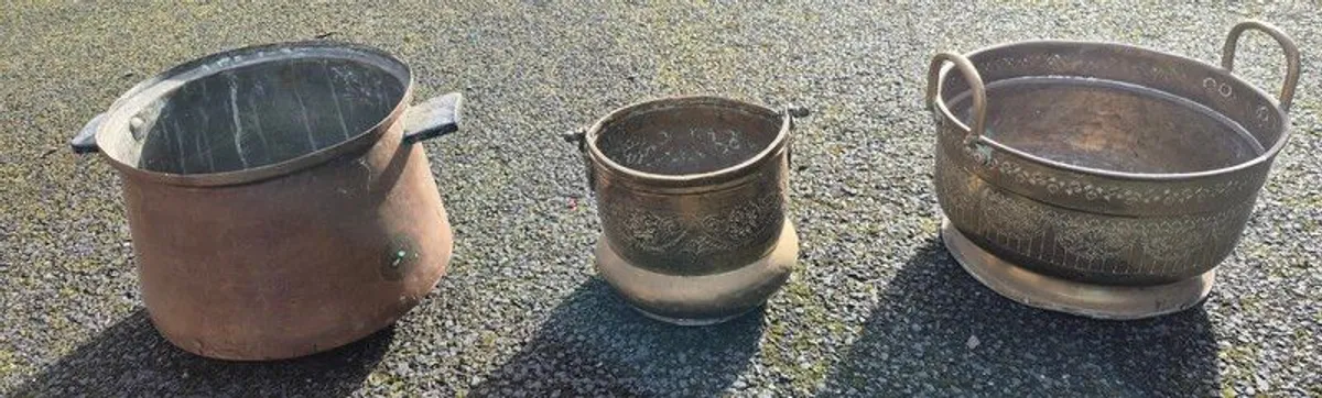 Brass Buckets for Sale - Image 1