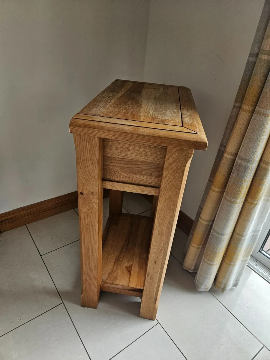 Solid oak hall stand - Image 2
