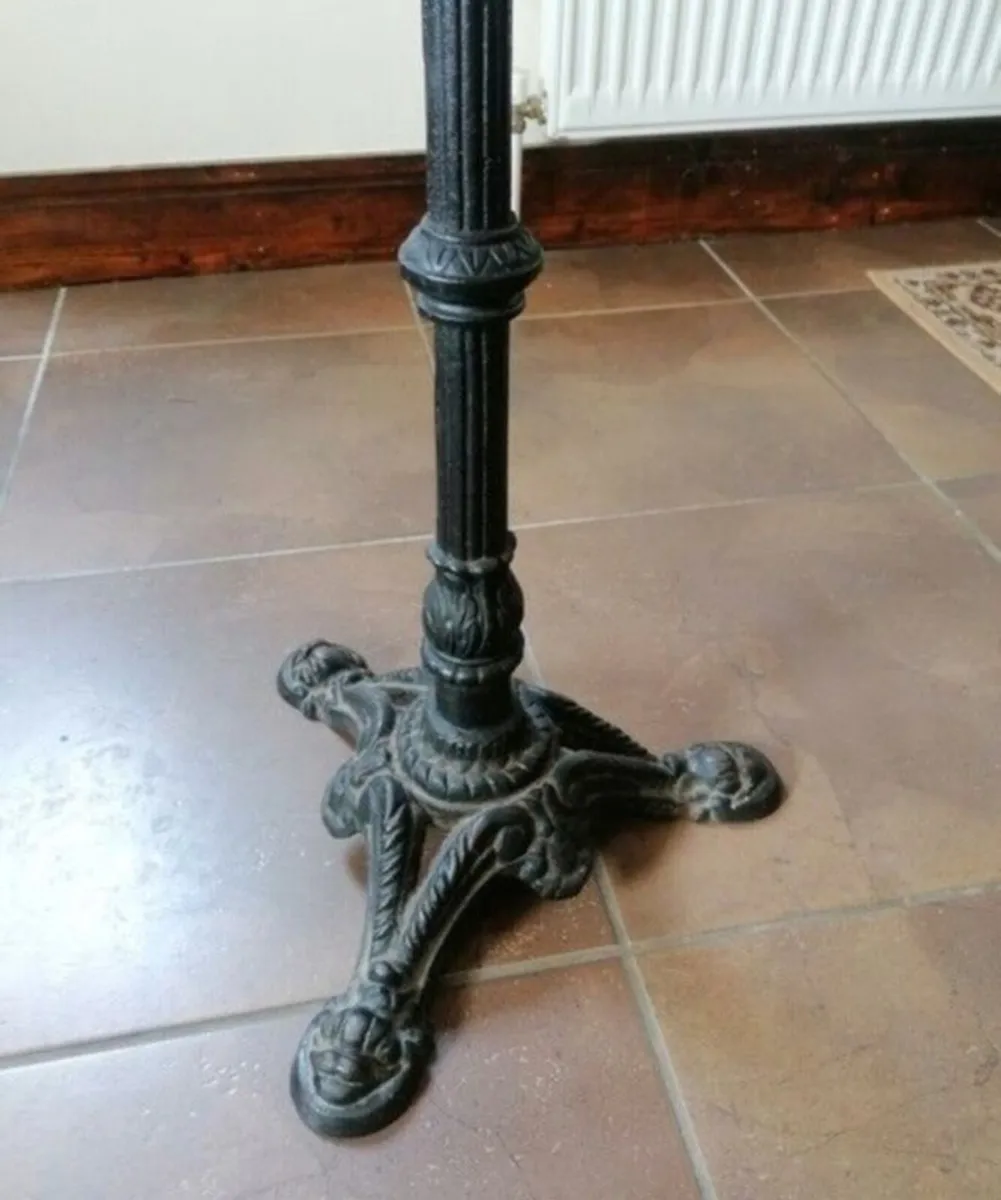 Cast Iron Solid Wood Table - Image 3