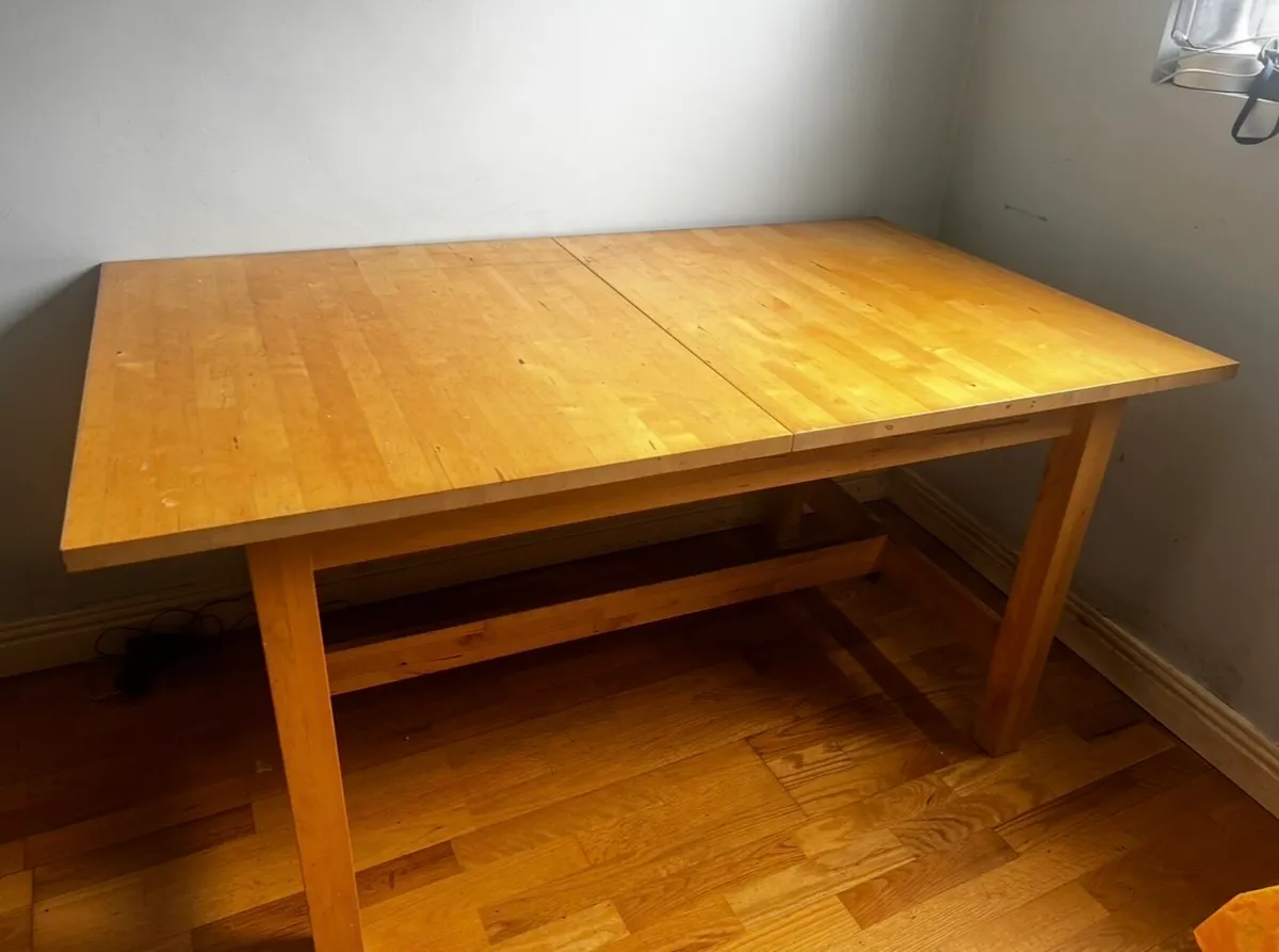 Bjursta extendable table & 4 chairs - Image 1