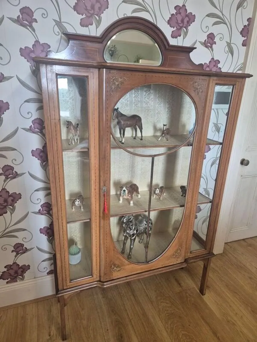 Edwardian Mahogany display cabinet - Image 2