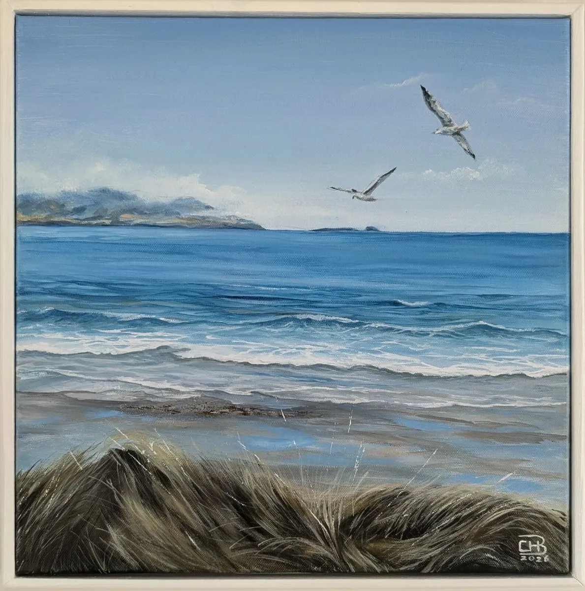 Original Acrylic Painting – 40x40 cm, Framed - Image 1