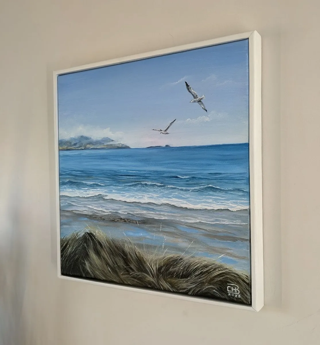 Original Acrylic Painting – 40x40 cm, Framed - Image 2