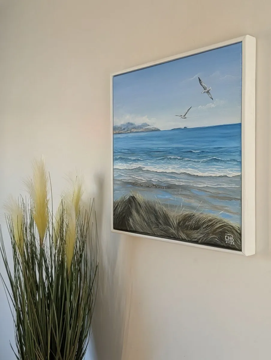 Original Acrylic Painting – 40x40 cm, Framed - Image 4