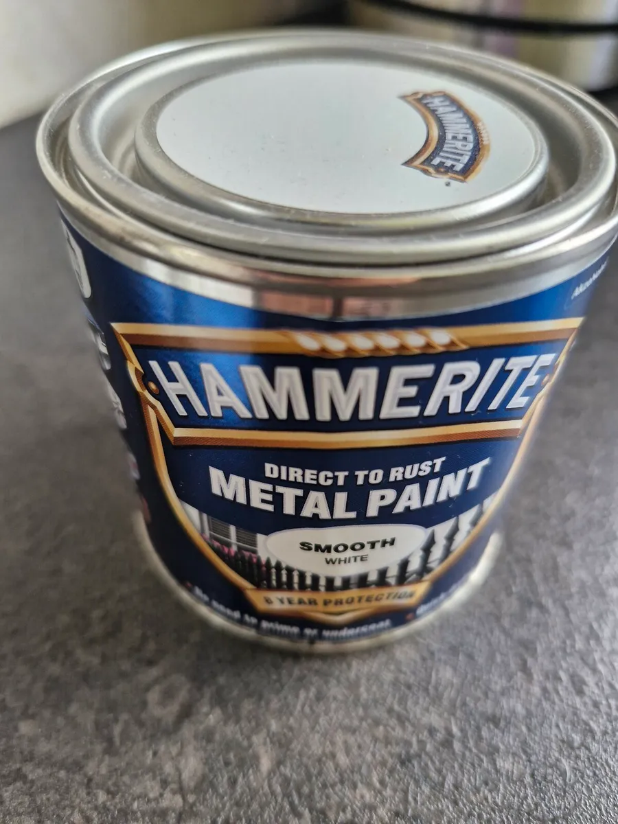 Hammerite smooth white paint new 250ml - Image 2