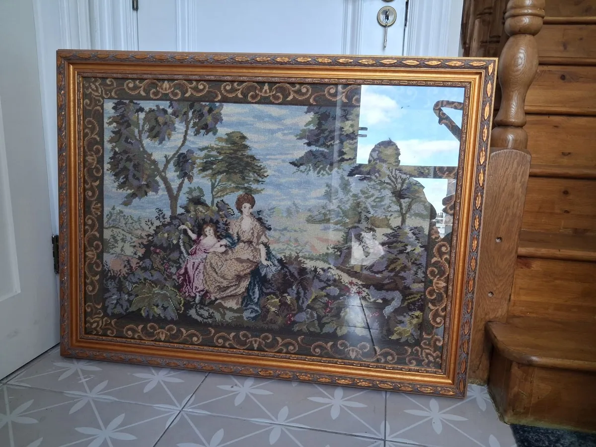Framed Tapestry Art - Image 1