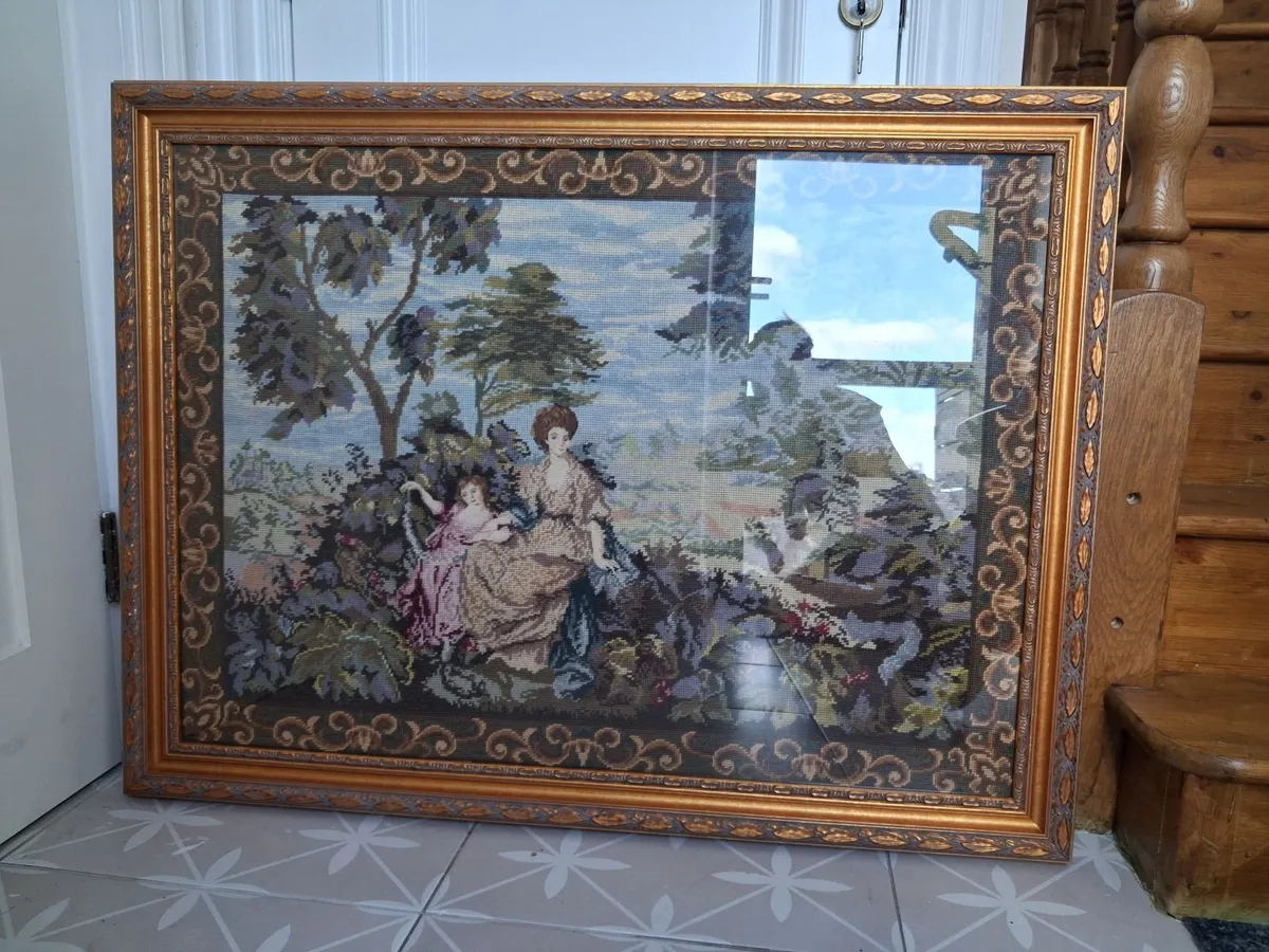 Framed Tapestry Art - Image 3