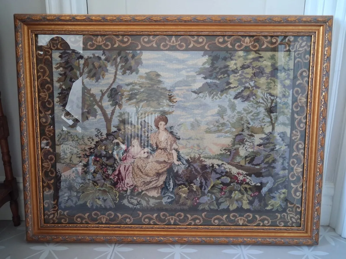 Framed Tapestry Art - Image 4