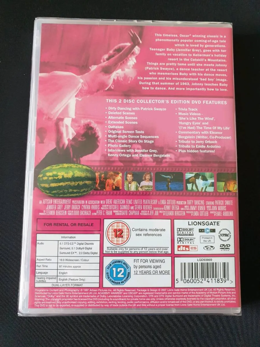 Dirty Dancing 20th Anniversary Two Disc DVD - Image 2