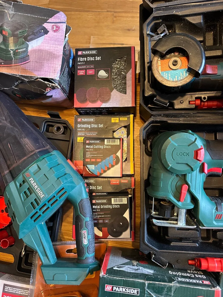 Large mixed tool lot Parkside power tool and acces - Image 4