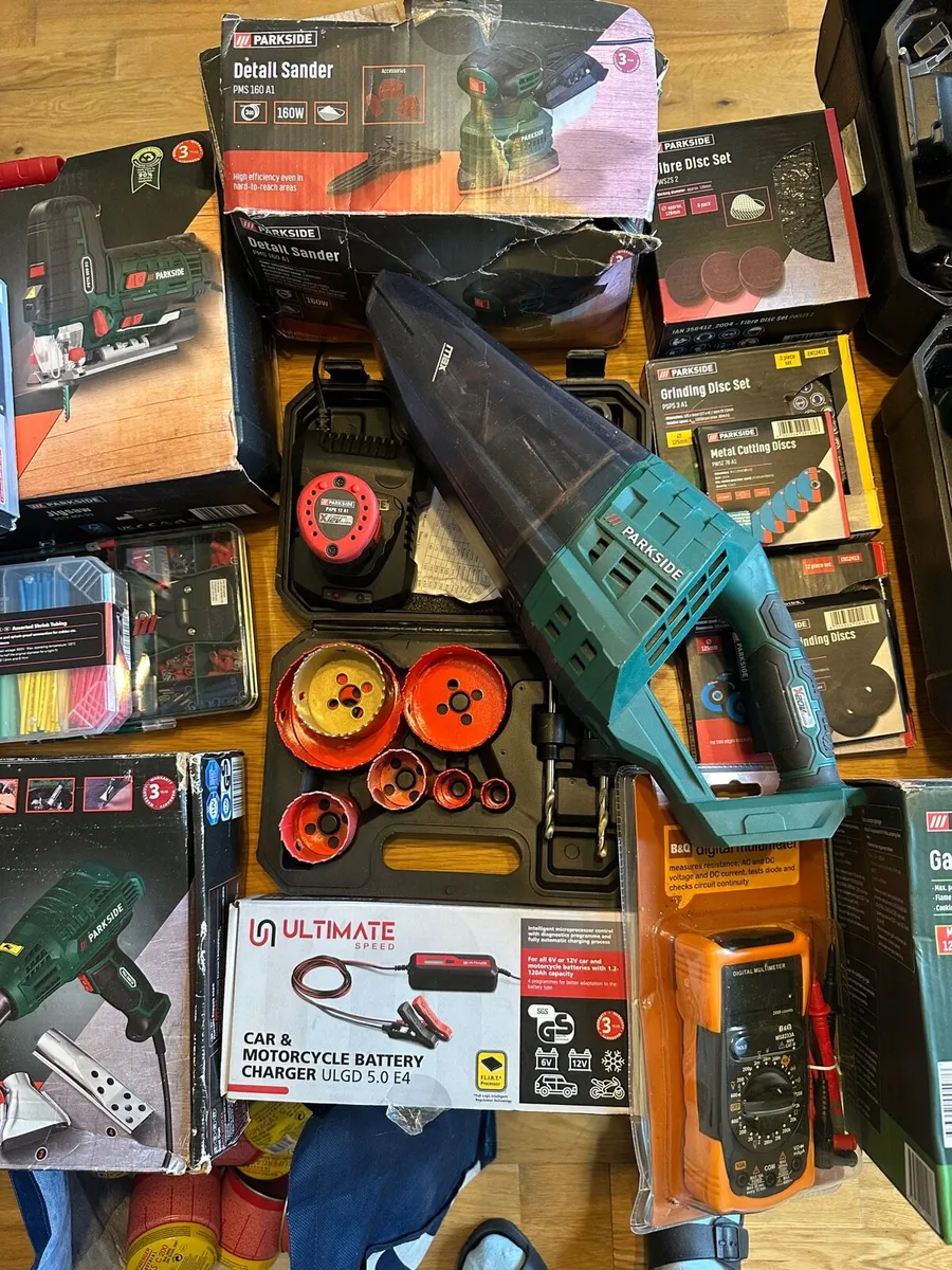 Large mixed tool lot Parkside power tool and acces - Image 3