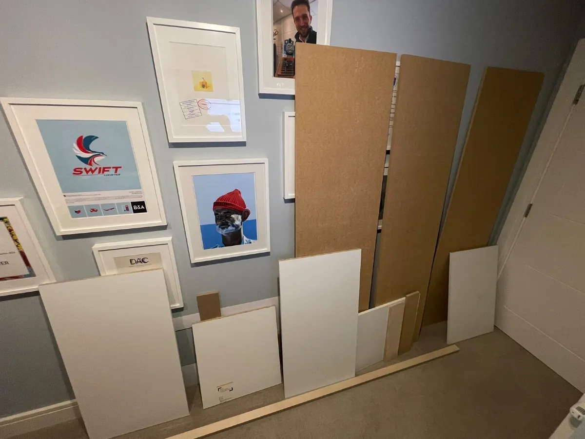 Wood offcuts mdf, pky and some white laminate - Image 1