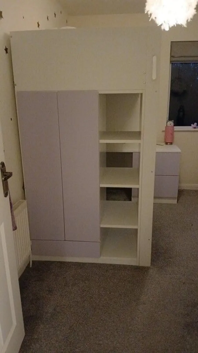 Bunk bed with desk and storage - Image 2