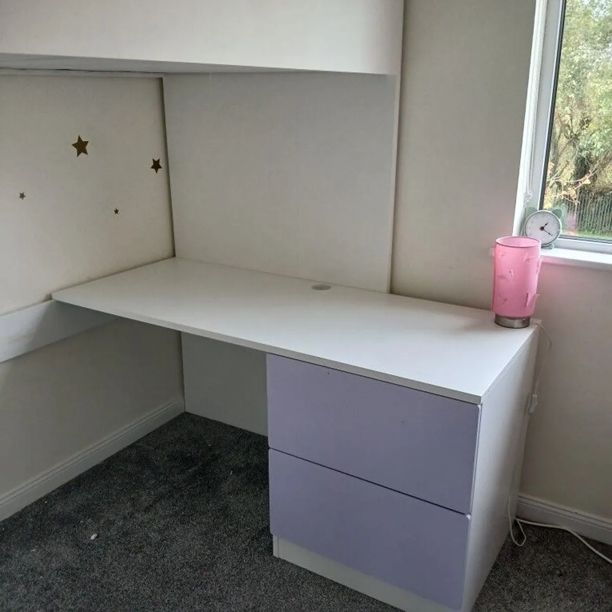 Bunk bed with desk and storage - Image 3