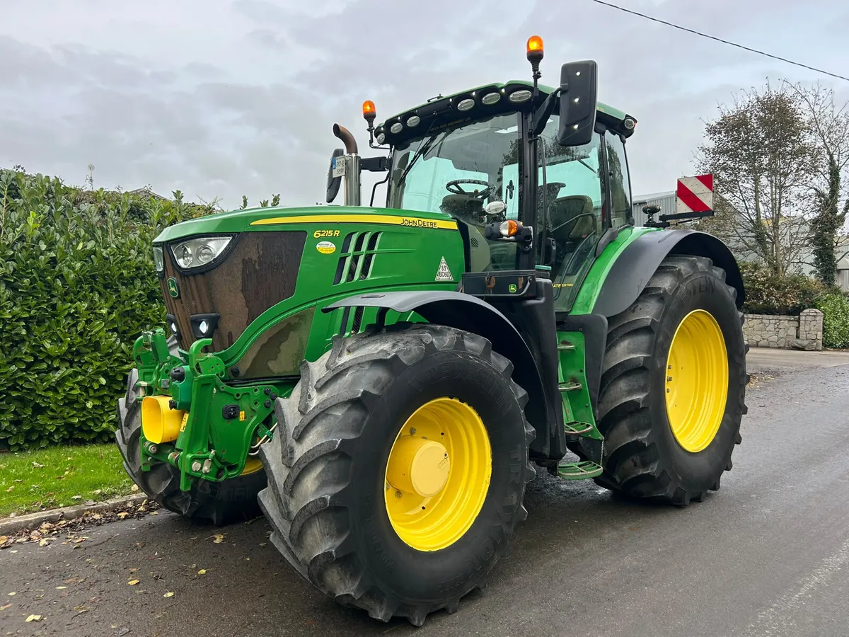 2021 John Deere 6215R - Command Pro - FL + PTO - Image 1