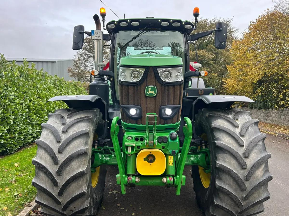 2021 John Deere 6215R - Command Pro - FL + PTO - Image 2