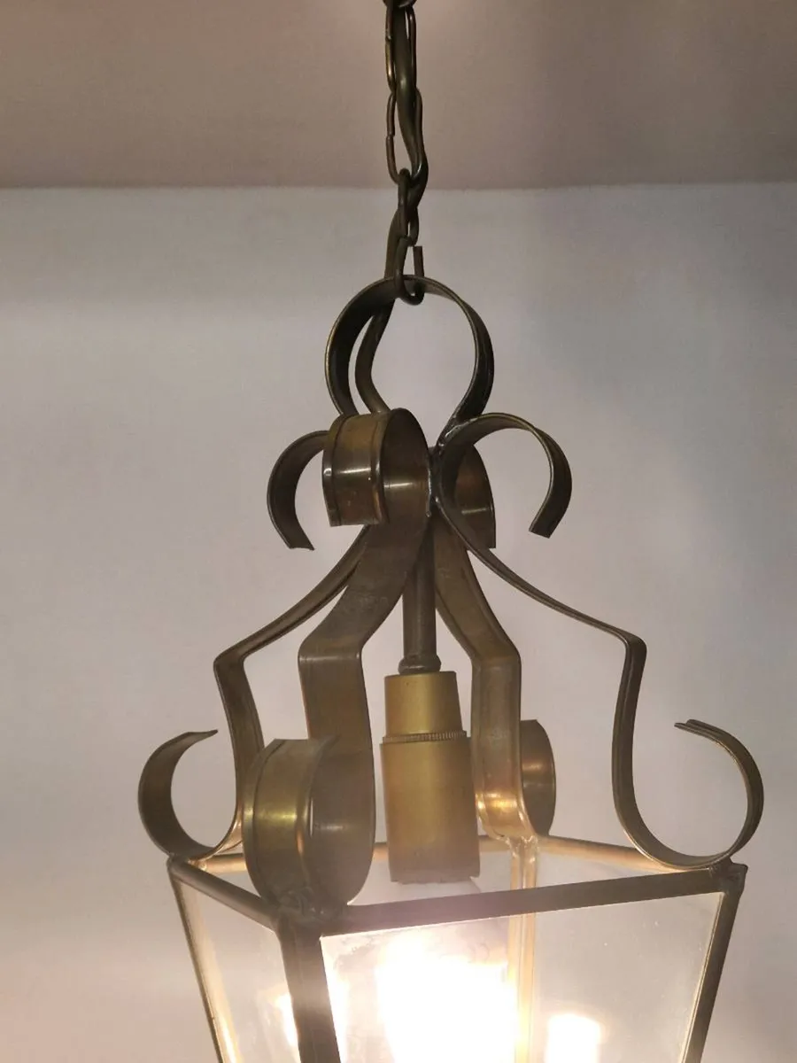 Vintage French lantern ceiling light - Image 3