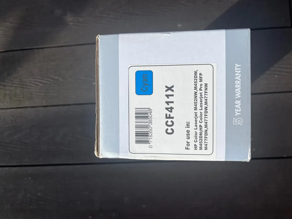Compatible HP CF411X Cyan 410X Toner - Image 1