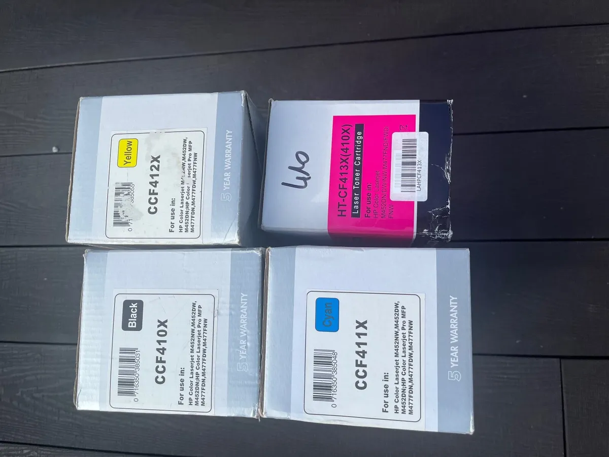 Set of Compatible HP 410X Colour Toners - Image 1