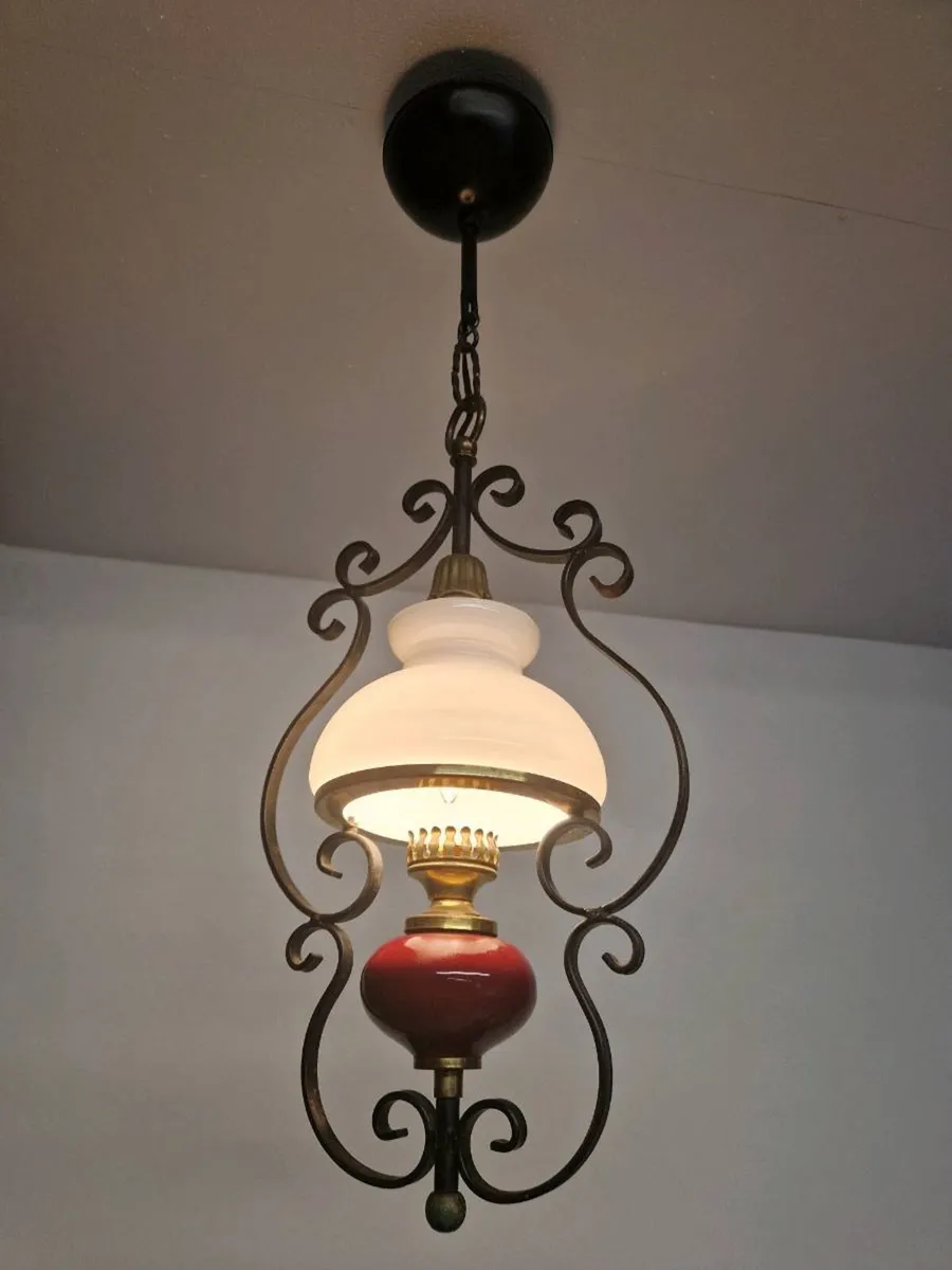 Antigue Vintage French ceiling light - Image 1