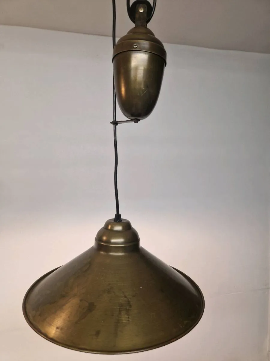 1890/1900 Antigue Vintage Copper French light - Image 2