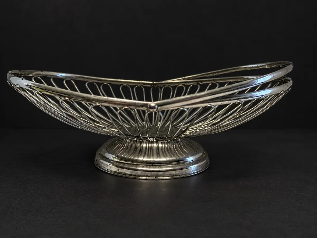 Vintage Silver-Plated Fruit Basket - Image 1