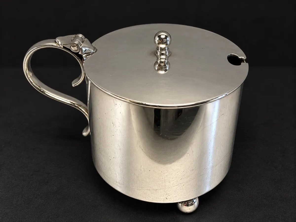 Vintage Silver-Plated Mustard Pot - Image 2