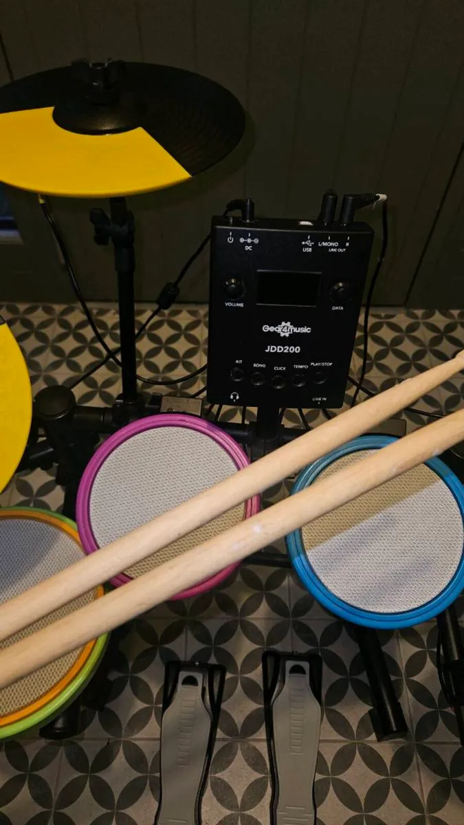Kids Electronic Drum Kit - Image 3