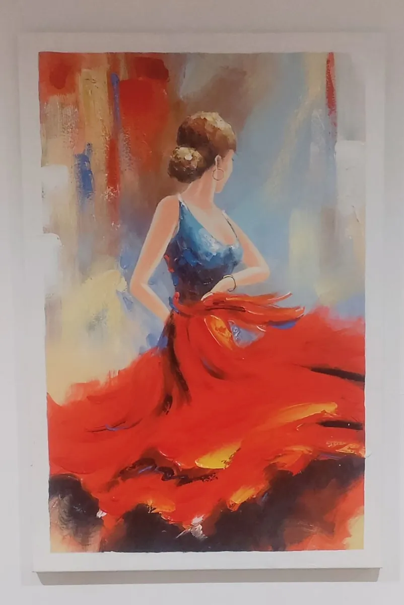 Wieco Art "Flying Skirt" Hand-Painted - Image 3