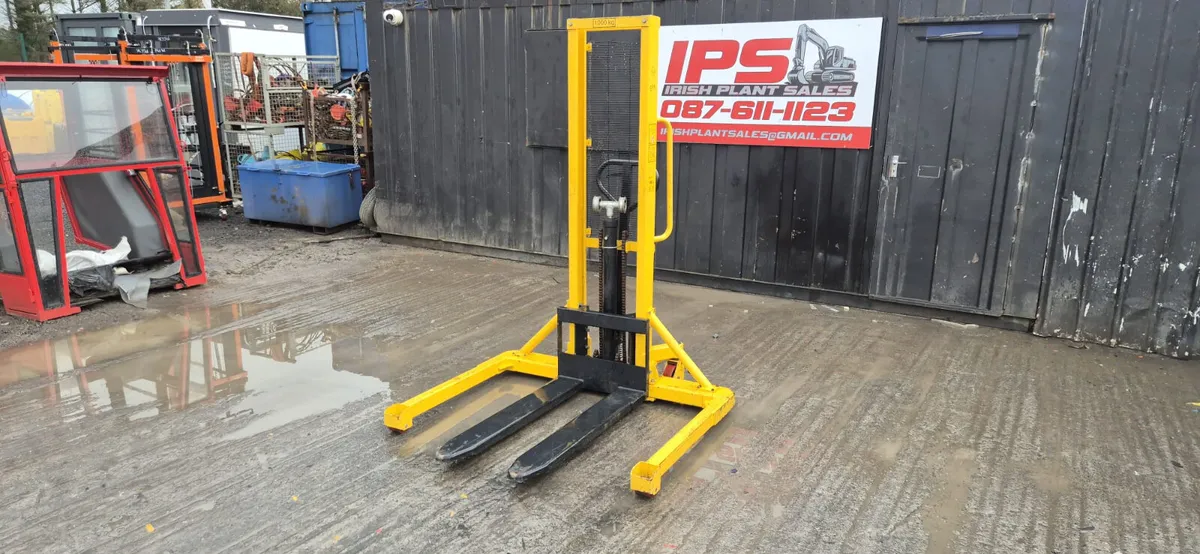 New High Lift Pallet Stacker 1000 Kg - Image 2