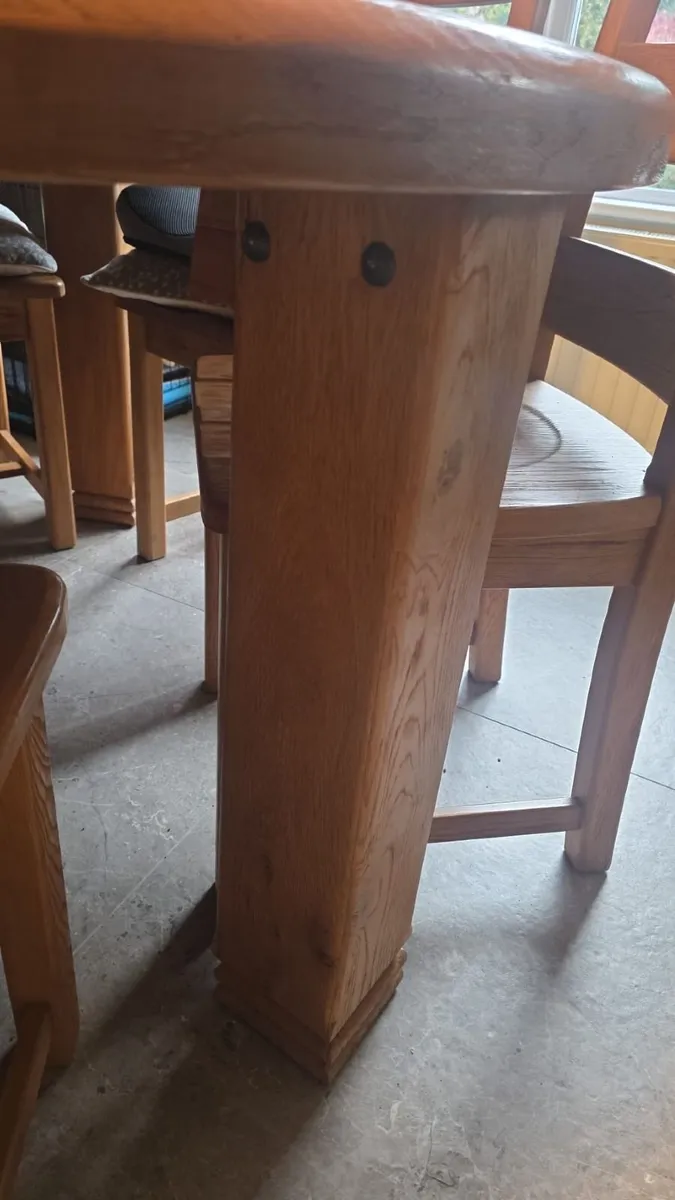 Oak Dining Table - Image 3