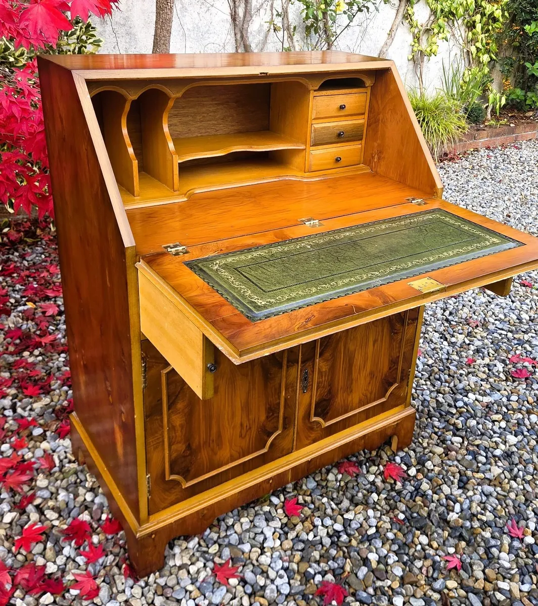 Vintage Walnut Bureau Desk - Image 1