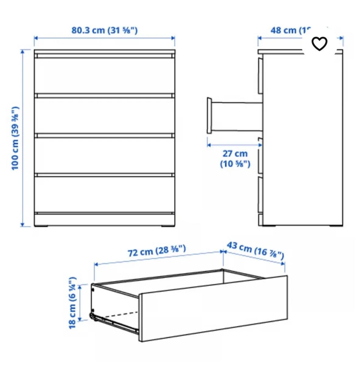 Chest of drawers - Image 4