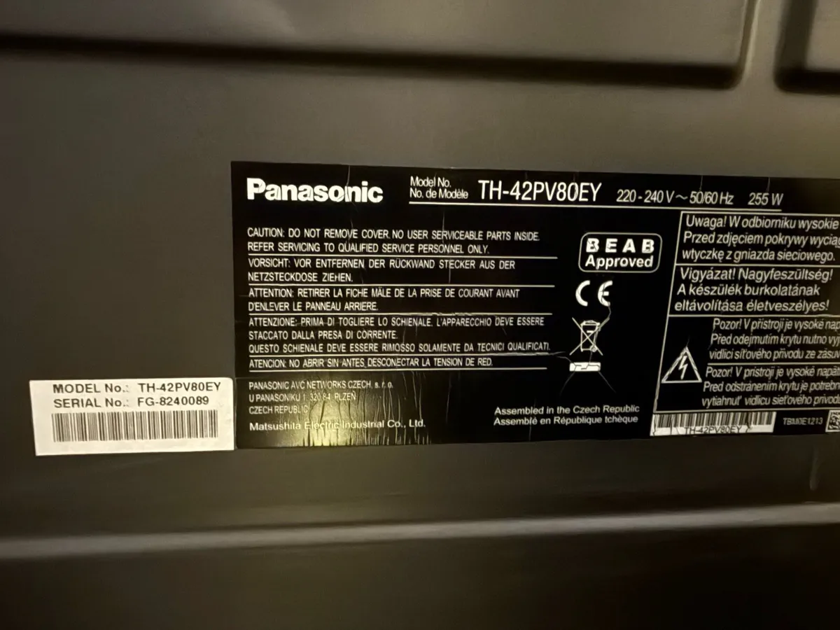 Panasonic Viera 42" TV - Image 3