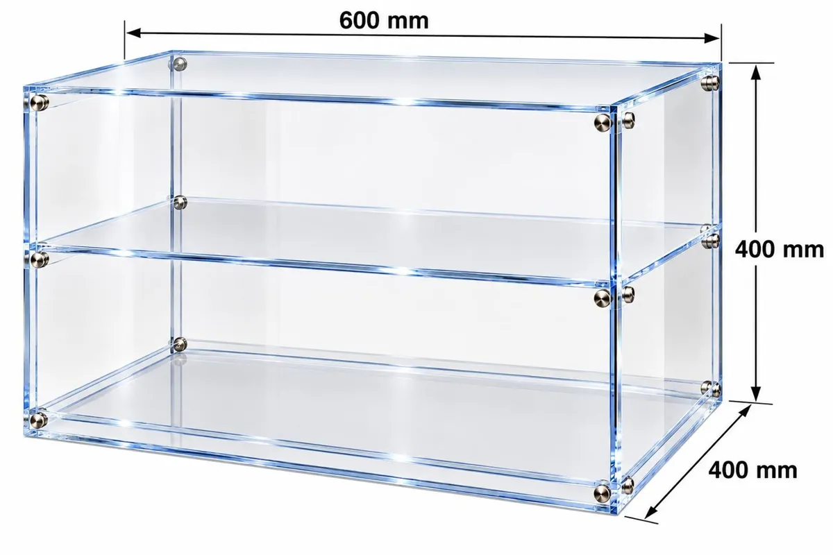 Clear Display Cabinet, Fully Assembled (New) - Image 3
