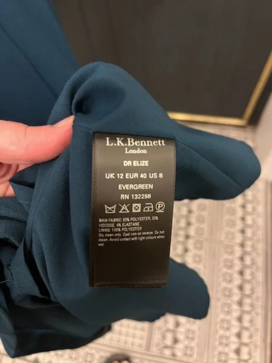 L.K. Bennett London Dr Elize Evergreen Midi Dress - Image 4