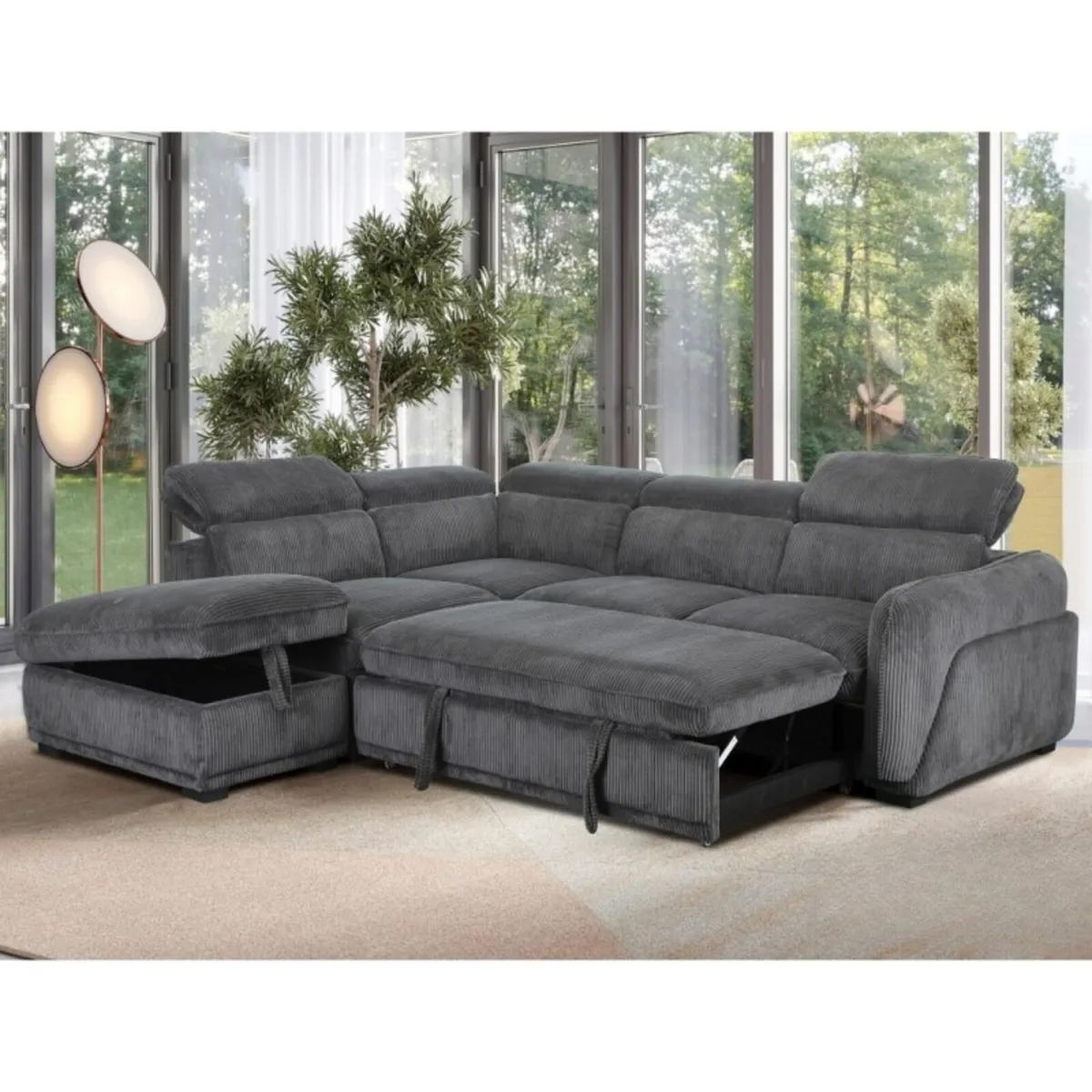 Brand new porto corner sofa beds reduced - Image 1