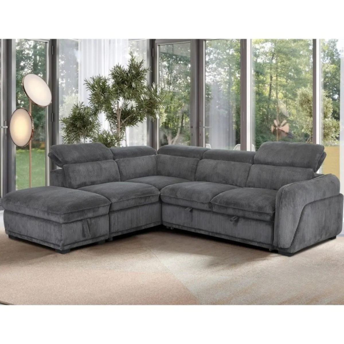 Brand new porto corner sofa beds reduced - Image 2